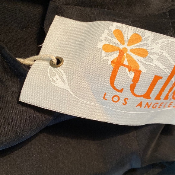 NWT Tulle Anthropologie Black Layered Semi-Sheer Sleeve  Tunic Dress - L - Picture 8 of 11